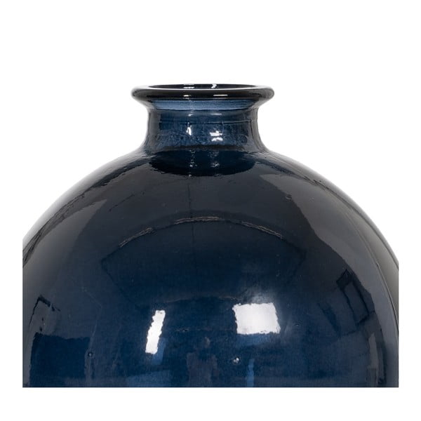 Tumši zila rokām darināta vāze (augstums 18 cm) – Ixia-image-2