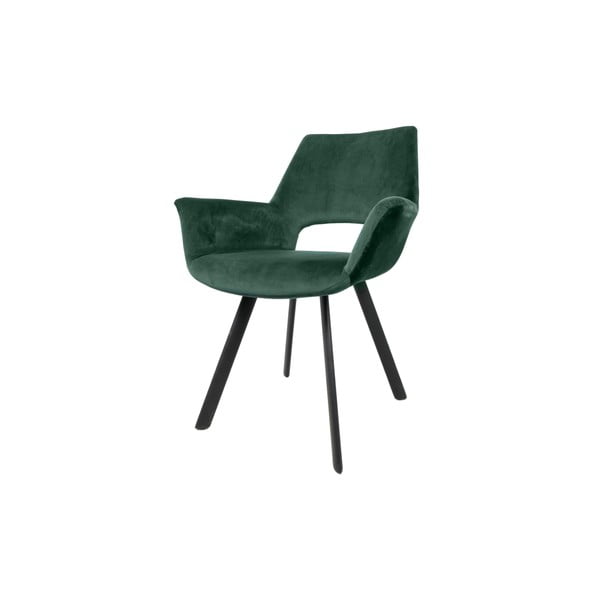 Tumši zaļš samta krēsls HSM kolekcija Sietla