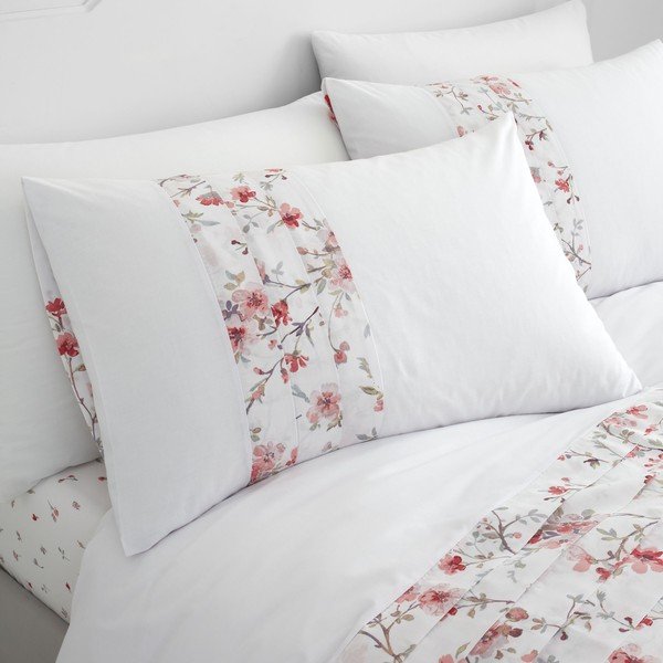 Balta un sarkana gultasveļa Catherine Lansfield Jasmine Floral, 200 x 200 cm-image-1
