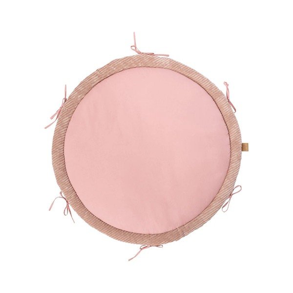 Rozā zīdaiņu ligzdiņa 100x100 cm – Meowbaby-image-2