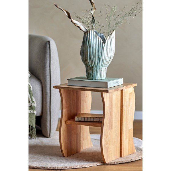 Dabīga toņa gumijkoka masīvkoka ķeblis Bark – Bloomingville-image-1