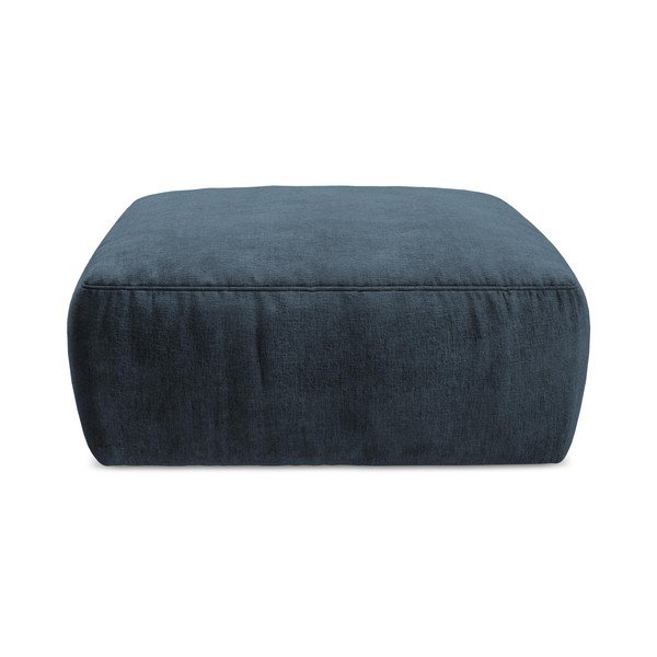 Tumši zils kāju soliņš no šenila auduma Kuki – Makamii