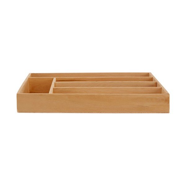 Dabīga toņa koka galda piederumu organizators 30 x 38 cm – Premier Housewares-image-1