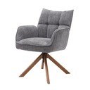 Pelēki polsterēti ēdamistabas krēsli (2 gab.) Marilla – Unique Furniture