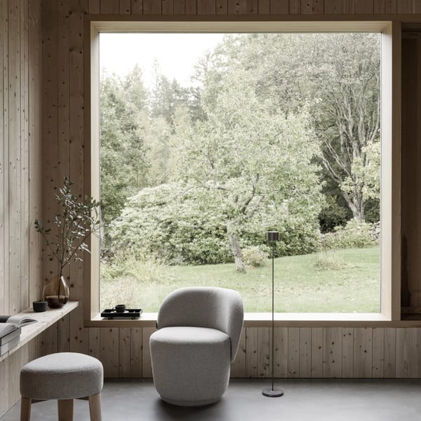 Bēšs filca krēsls KUON – Blomus-image-2