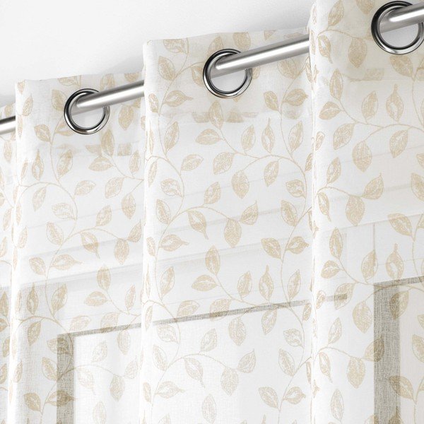 Bēšs dienas aizkars 137x280 cm Farandole – douceur d'intérieur-image-1