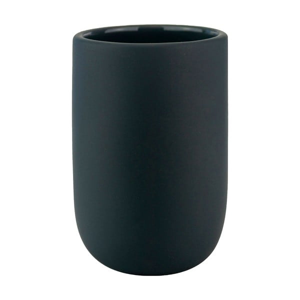 Antracīta pelēks keramikas trauks zobu birstei Lotus – Mette Ditmer Denmark