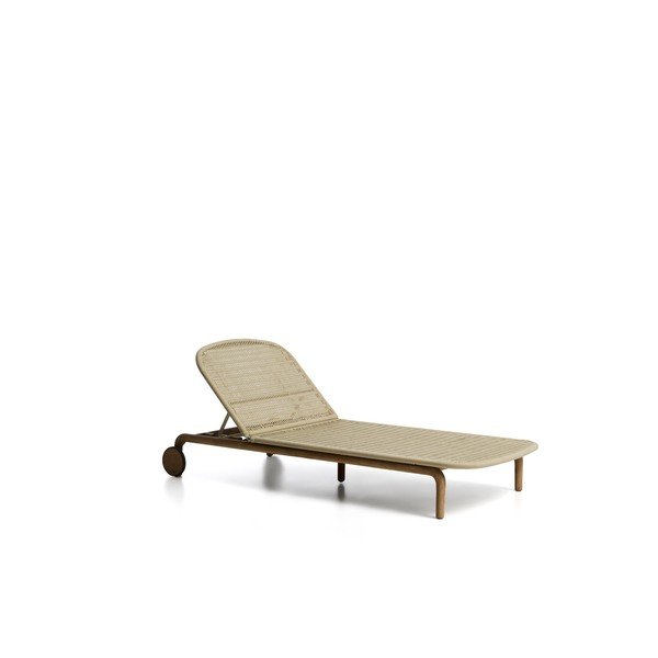 Bēšs masīvkoka regulējams dārza zvilnis Alipa – Kave Home-image-4