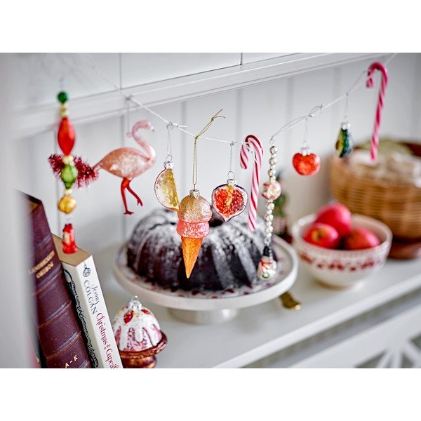 Stikla Ziemassvētku eglītes rotājumi (5 gab.) 5,5 cm Finka – Bloomingville-image-1