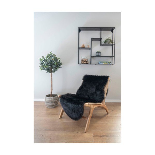 Melns sintētisks celiņa paklājs 60x180 cm – House Nordic-image-1