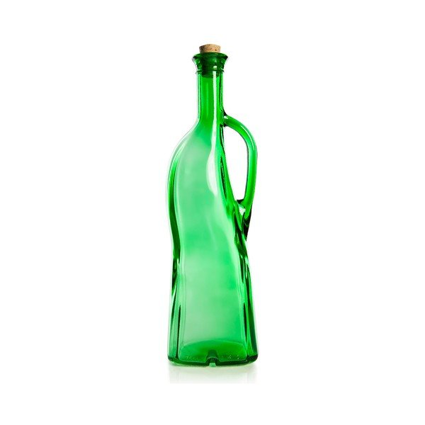 Zaļa eļļas pudele korķa, 750 ml