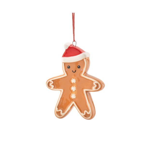 Keramikas Ziemassvētku eglītes rotājums 6 cm Gingerbread – Sass & Belle