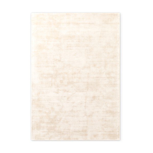 Ziloņkaula krāsas ar rokām darināts viskozes paklājs 80x150 cm Noemi – Vikosa