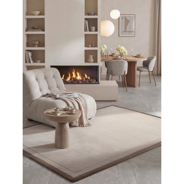Brūns/krēmkrāsas paklājs no vilnas maisījuma 120x170 cm Niko – Villeroy&Boch-image-1