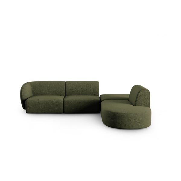 Zaļš stūra dīvāns (ar labo stūri) Shane – Micadoni Home