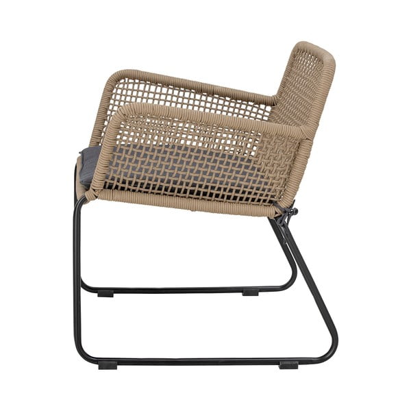 Pelēks/bēšs dārza atpūtas krēsls Mundo – Bloomingville-image-2