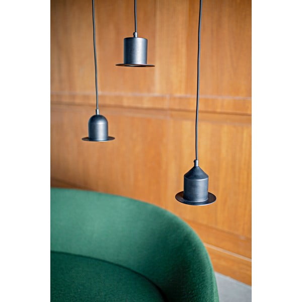 3 melnu griesta lampu komplekts EMKO Hat-image-3