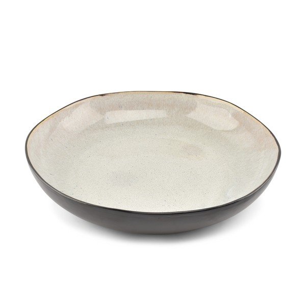 Melna/bēša akmensmasas bļoda ø 32 cm Lunar – Salt&Pepper