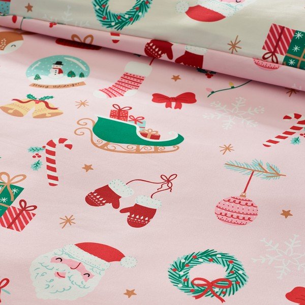 Vienguļamā gultas veļa 135x200 cm Christmas Happy Holidays – Catherine Lansfield-image-4