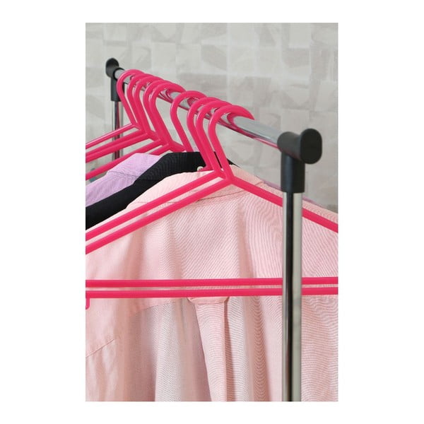 Sudraba krāsas metāla pagarināms/pārvietojams drēbju pakaramais statīvs – Premier Housewares-image-2