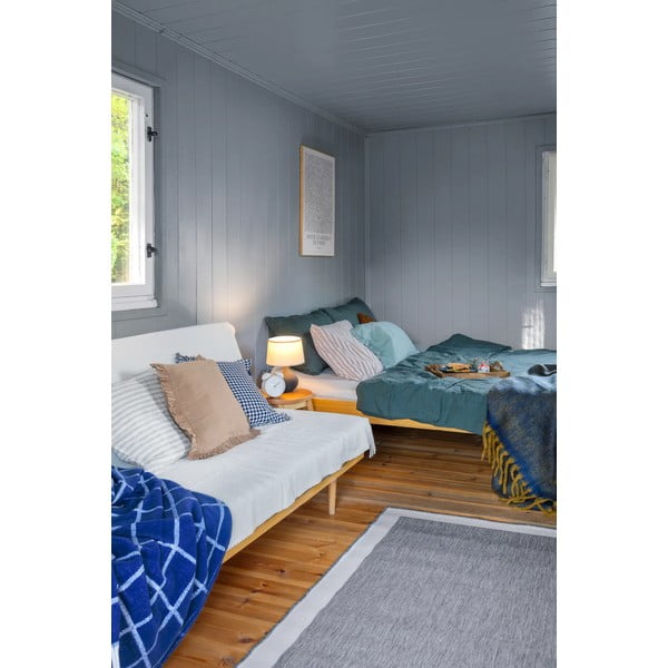 Pelēks un krēmkrāsas āra paklājs NORTHRUGS Panama, 80 x 350 cm-image-3