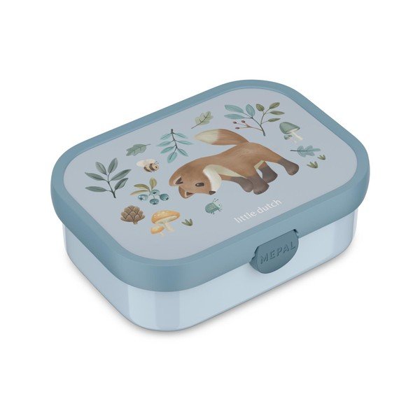 Gaiši zila plastmasas bērnu pusdienu kārba Forest Friends – Mepal