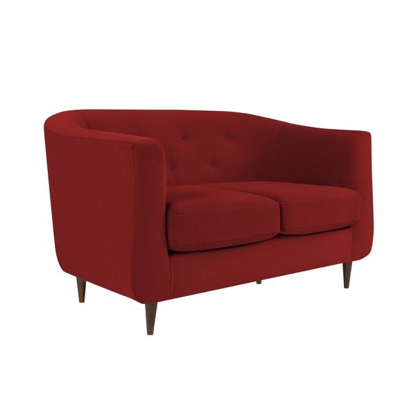 Sarkans dīvāns Kooko Home Love, 125 cm-image-2