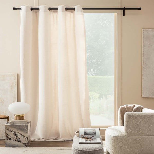 Krēmkrāsas buklē aizkars 140x260 cm Winona – douceur d'intérieur-image-3