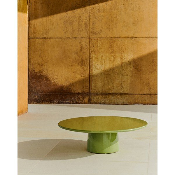 Betona apaļš dārza kafijas galdiņš ø 110 cm Albanella – Kave Home-image-1