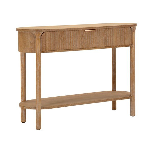 Dabīga toņa egles masīvkoka konsoles galds 40x110 cm Gothenburg – Mauro Ferretti