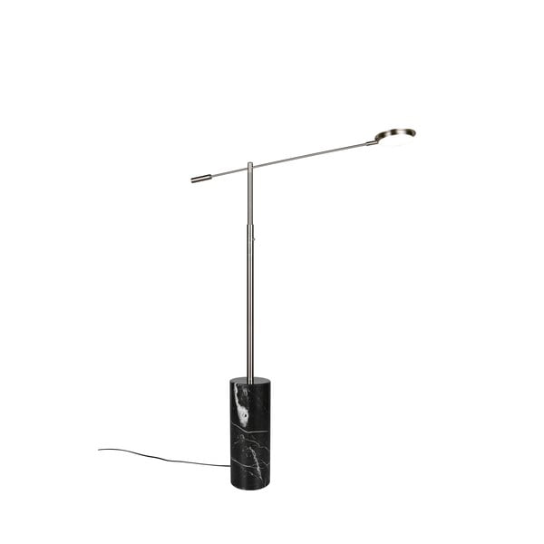 Melna/sudraba krāsas LED stāvlampa (augstums 145 cm) Fiore – Trio Select-image-2