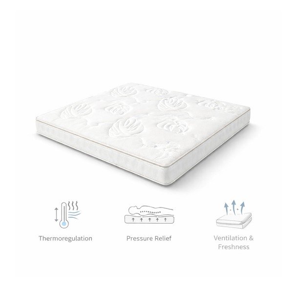 Vidēji stingrs atsperu matracis ar termoregulāciju 160x200 cm Memory Luna – Bonami Selection-image-3