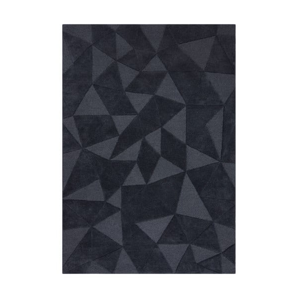 Pelēks vilnas paklājs 170x120 cm Shard – Flair Rugs
