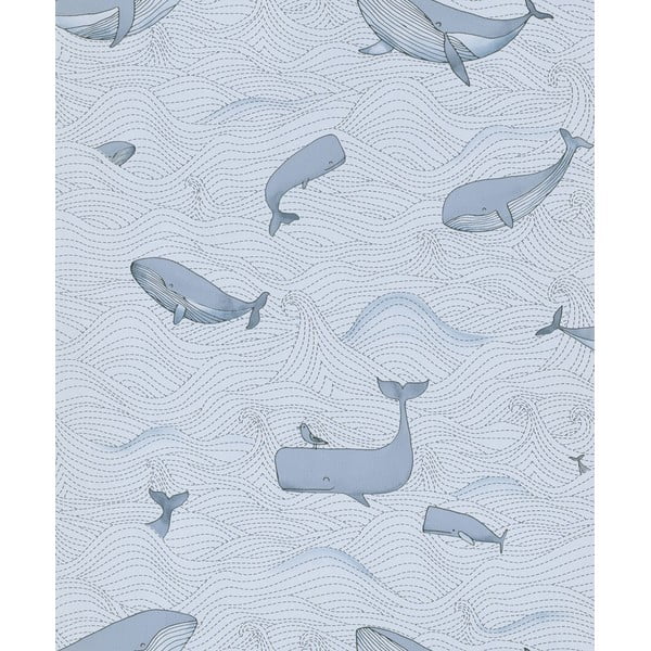 Bērnu tapetes no flīsa 10 m x 53 cm Whales – Vavex