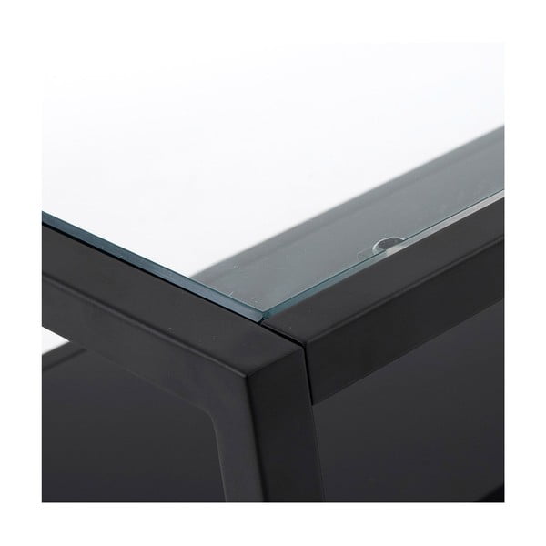 Melns žurnālgaldiņš Kave Home Green Hill, 80 x 80 cm-image-3