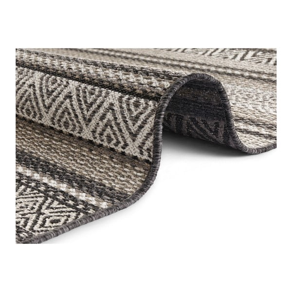 Melns un brūns āra paklājs Elle Decoration Bloom Rodez, 80 x 150 cm-image-2