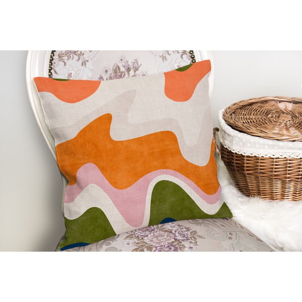 Spilvendrāna 43x43 cm Squiggly Orange – Mila Home-image-1