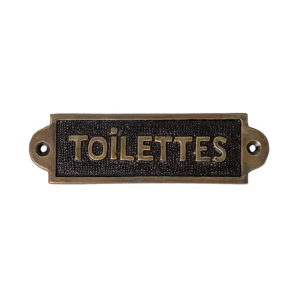 Metāla izkārtne 15x4,5 cm Toilettes – Antic Line