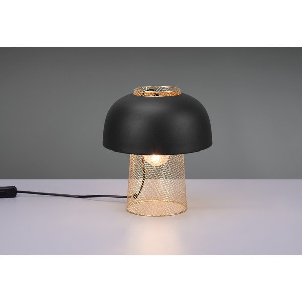 Matēti melna metāla galda lampa (augstums 28 cm) Punch – Reality-image-1