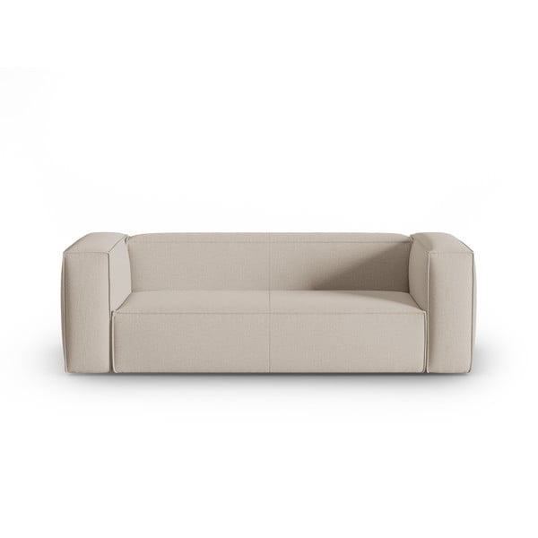 Bēšs samta dīvāns 200 cm Mackay – Cosmopolitan Design