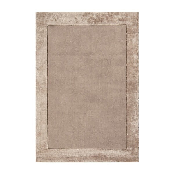Gaiši brūns ar rokām darināts paklājs no vilnas maisījuma 160x230 cm Ascot – Asiatic Carpets