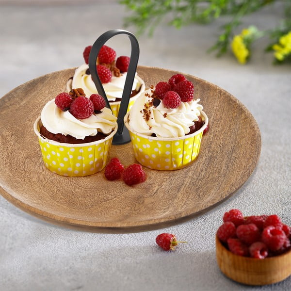 Koka servēšanas paplāte ø 30 cm Mango – Orion-image-1