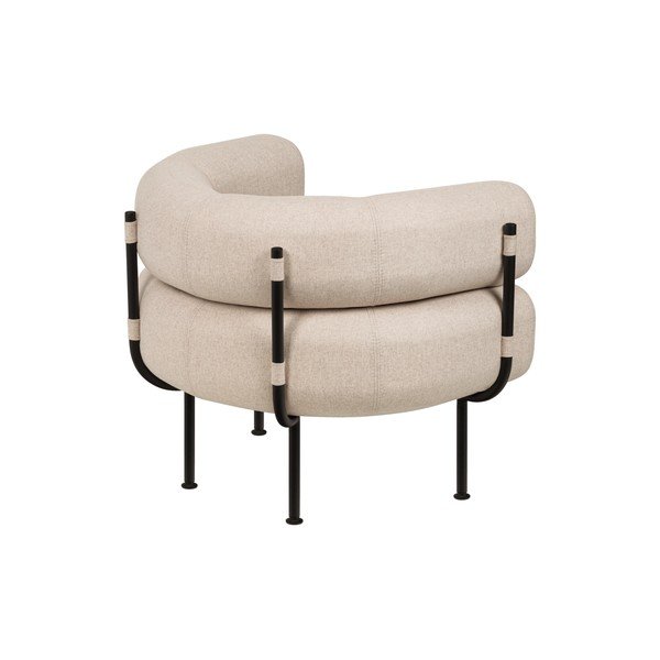 Bēšs vilnas atpūtas krēsls Ubi – noo.ma-image-2