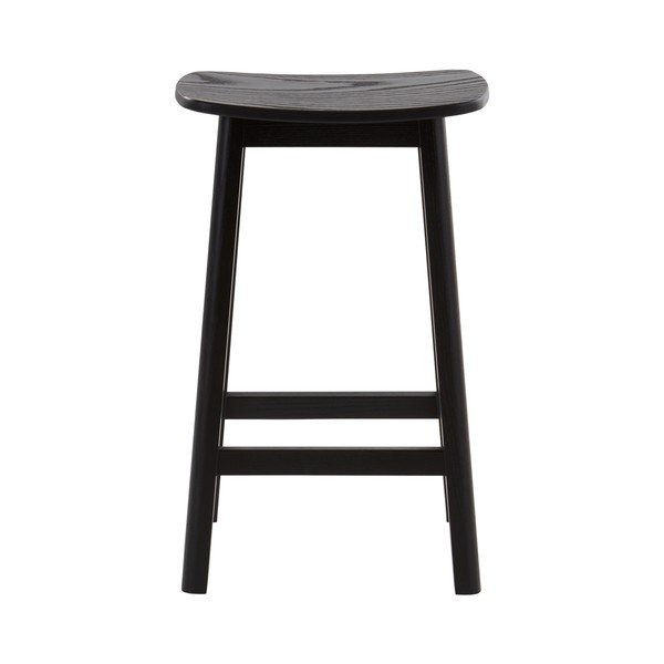 Melna oša masīvkoka bāra taburete (sēdekļa augstums 65 cm) Selene – Jotex-image-3