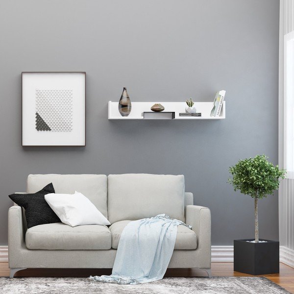 Balts plaukts Manolya - Kalune Design-image-2