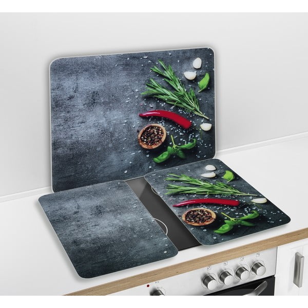 Plīts sienas aizsargplāksne no rūdīta stikla 50x56 cm Rosemary – Maximex-image-2