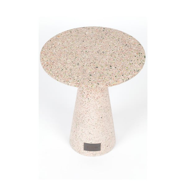 Rozā āra sānu galdiņš Zuiver Victoria, ø 41 cm-image-1