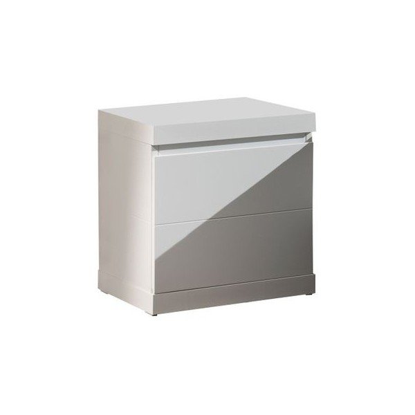 Balts naktsgaldiņš Vipack Lara White, platums 44 cm