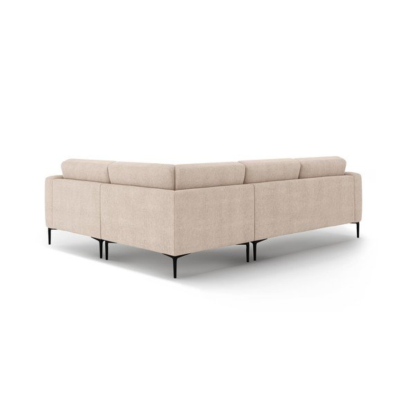 Gaiši brūns stūra dīvāns (ar labo stūri/L veida) Bemy – Micadoni -image-2