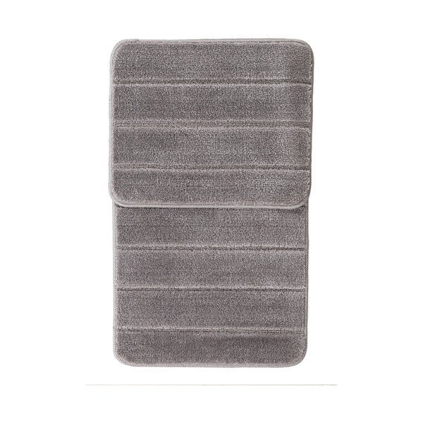 Pelēki vannas istabas paklājiņi (2 gab.) 50x80 cm Yeni Cizgli – Foutastic-image-2